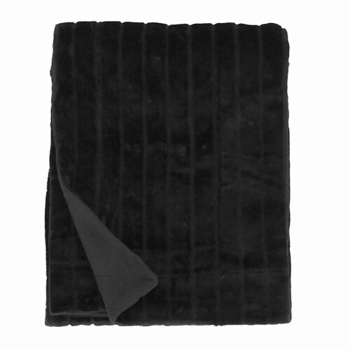 Wohndecke XXL Sabel Black 220x240cm Schwarz Bettüberwurf Tagesdecke Warme Decke